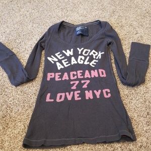 Long sleeve printed T